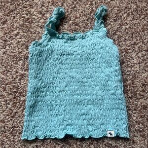 Abercrombie Kids Teal Smocked Tank Top size 7-8